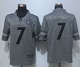 Nike Limited Pittsburgh Steelers #7 Roethlisberger Men's Stitched Gridiron Gray Jerseys,baseball caps,new era cap wholesale,wholesale hats